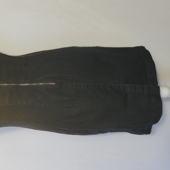 Anthropologie Holding Horses Blue Denim Tie Front Zip Back Sleeveless Dress XXS - Picture 10 of 15